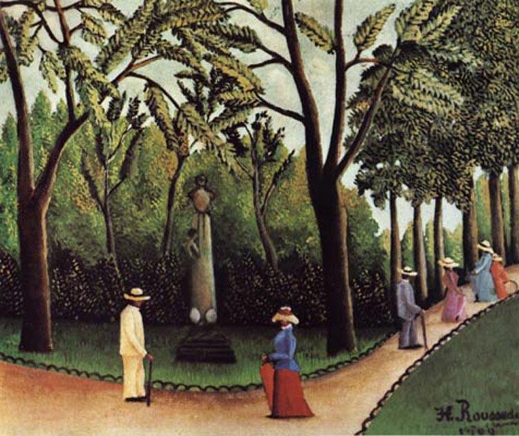 Henri Rousseau View of the Luxembourg,Chopin Monument oil painting image